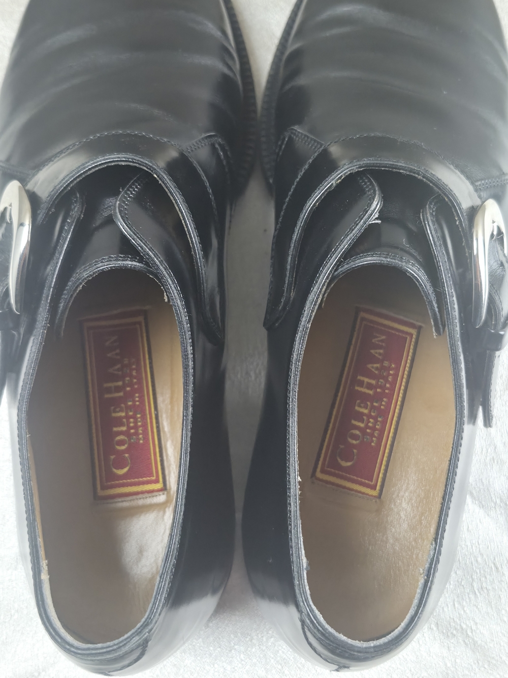 Cole Haan Black Leather Monk Strap Dress Shoes Men's Size 11 D Single Buckle - Picture 7 of 9